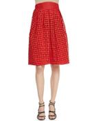 High-waisted Cutwork Embroidered