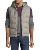 Men's Sleeveless Mixed-media Goose Down Jacket