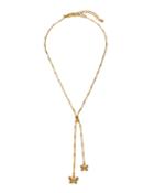 Crystal Butterfly Lariat Necklace
