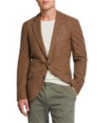 Men's Plaid Wool-blend