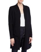 Cashmere Open-front Fit-and-flare Cardigan