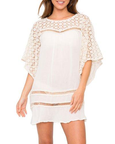 Bonfire Beauty Lace-inset Coverup