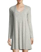 Claire Long-sleeve Ribbed Dress