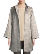 Disguise Jacquard Funnel-neck Jacket