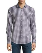 Check Long-sleeve Shirt, Bright White