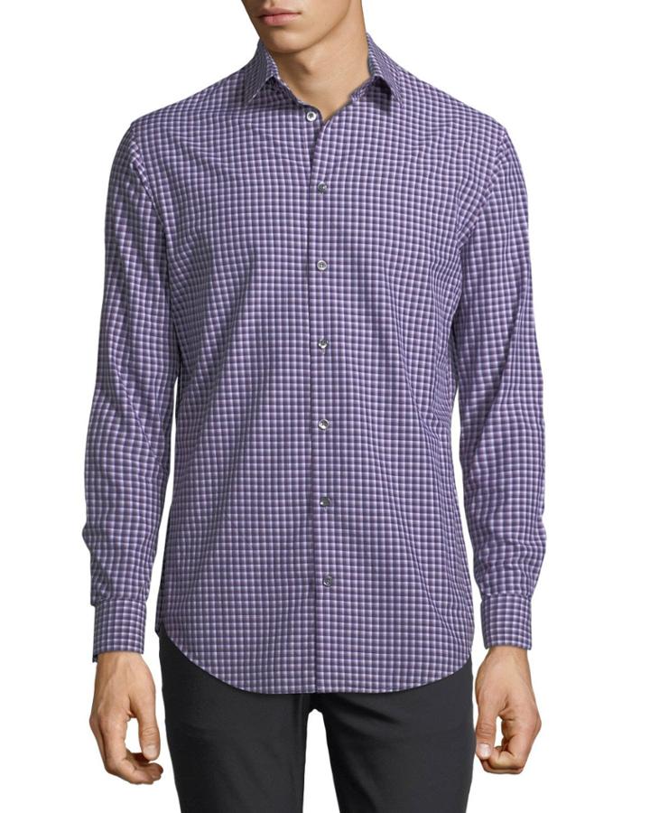 Variegated Gingham Dress