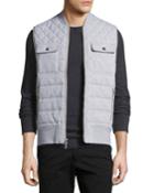 Quilted French Terry Knit Vest