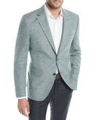 Men's Textured Solid Cotton Jacket
