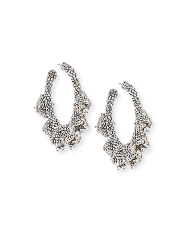 Grape Hoop Earrings