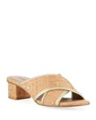 Crisscross Low-heel Cork