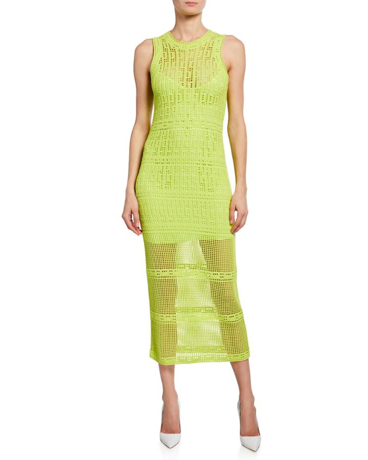 Monaghan Sleeveless Crochet Dress