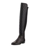 Quiltboot Over-the-knee Boot, Black