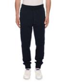 Men's Two-tone Velvet Jogger Pants