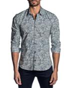 Men's Long-sleeve Floral Print