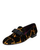 Barks Animal-print Velvet Formal
