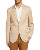 Men's Traditional Deconstructed Wool-blend Jacket