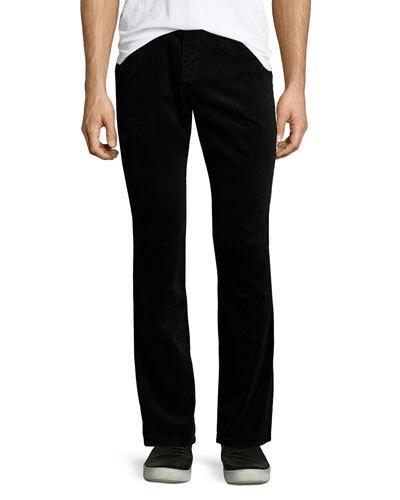 718 Slim-fit Corduroy Pants, Black