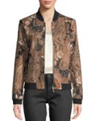 Floral & Paisley Bomber Jacket