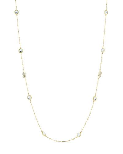 Sonoma 18k White Topaz & Diamond