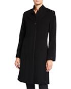 Long Wool-cashmere Coat, Black