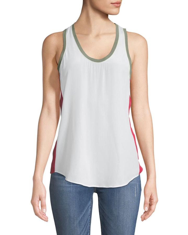 Mel Scoop-neck Side-stripe