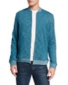 Men's Kaison Space-dye Zip-front Sweater, Extended