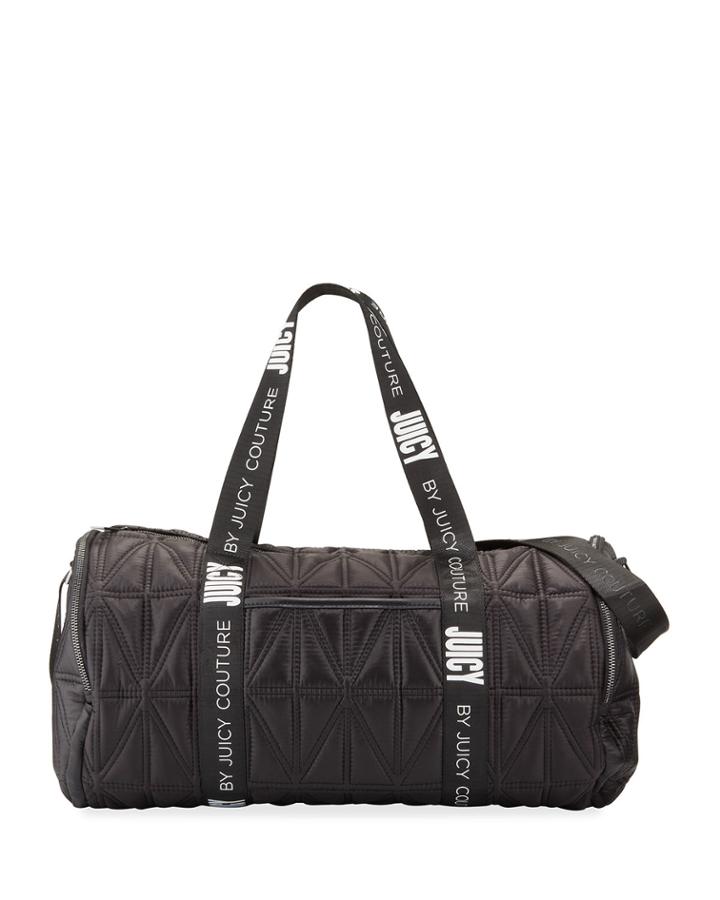 Sunset Zip-top Patchwork Nylon Duffel Bag