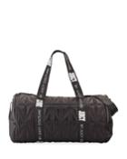 Sunset Zip-top Patchwork Nylon Duffel Bag