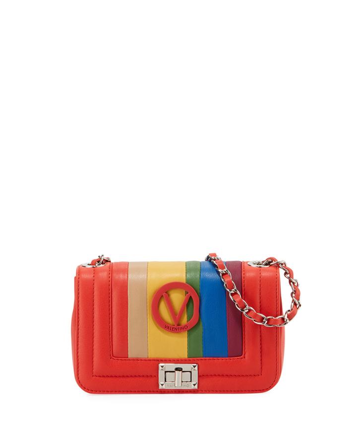 Beatriz Rainbow Quilted Leather