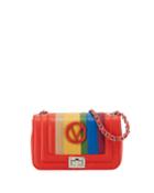 Beatriz Rainbow Quilted Leather