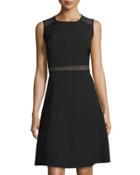 A Glance A-line Dress, Black