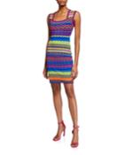 Technicolor Textured Dress