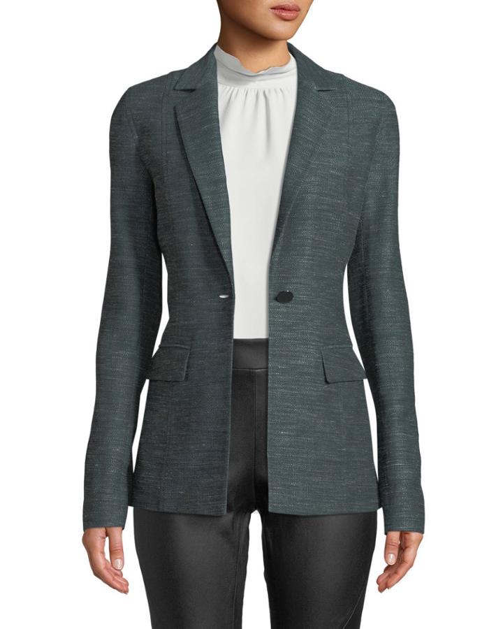 Marris One-button Mayfair Weave Jacket