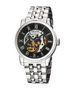 47mm Men's Vanderbilt Automatic Bracelet Watch, Black