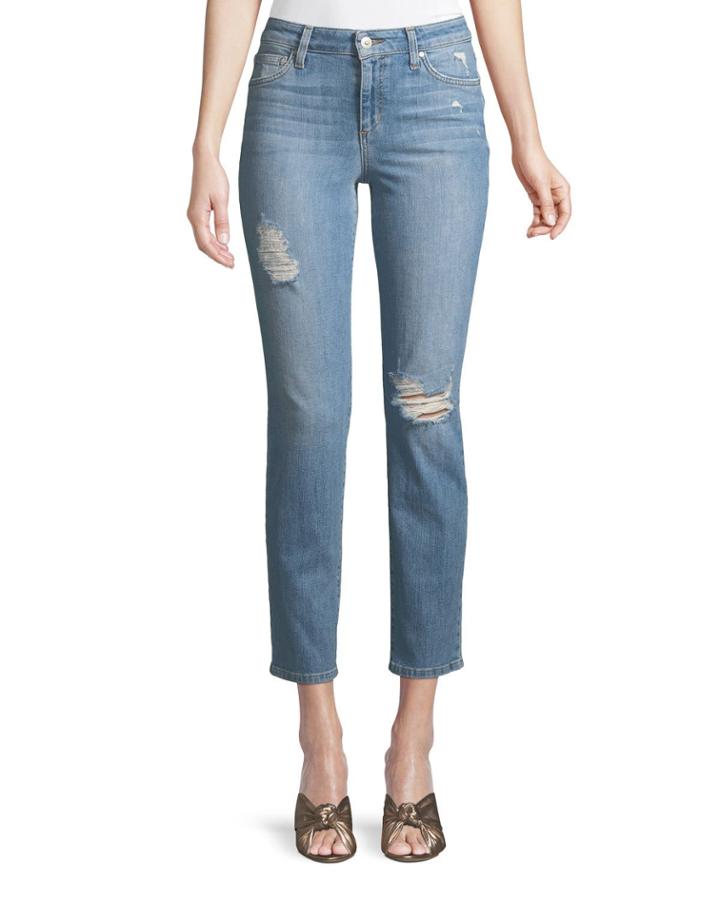 Geneva Distressed Ankle Jeans