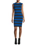 Cap-sleeve Striped