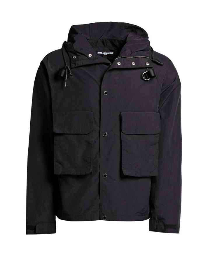 Men's Cropped Hooded Jacket