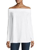 Long-sleeve Off-the-shoulder Top