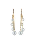 Graduating Pearly Chain Earrings