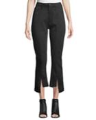 Novak Straight-leg Asymmetric-hem Trousers