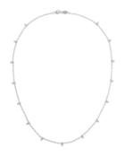 Moroccan White Topaz Trio-station Necklace