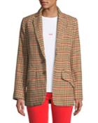 The Date Night Two-button Check Blazer