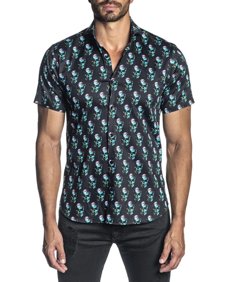 Men's Short-sleeve Skull-print