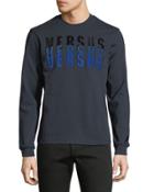 Versus Embroidered Sweatshirt, Navy