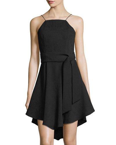 Do It Right Asymmetric-hem Dress