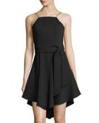 Do It Right Asymmetric-hem Dress