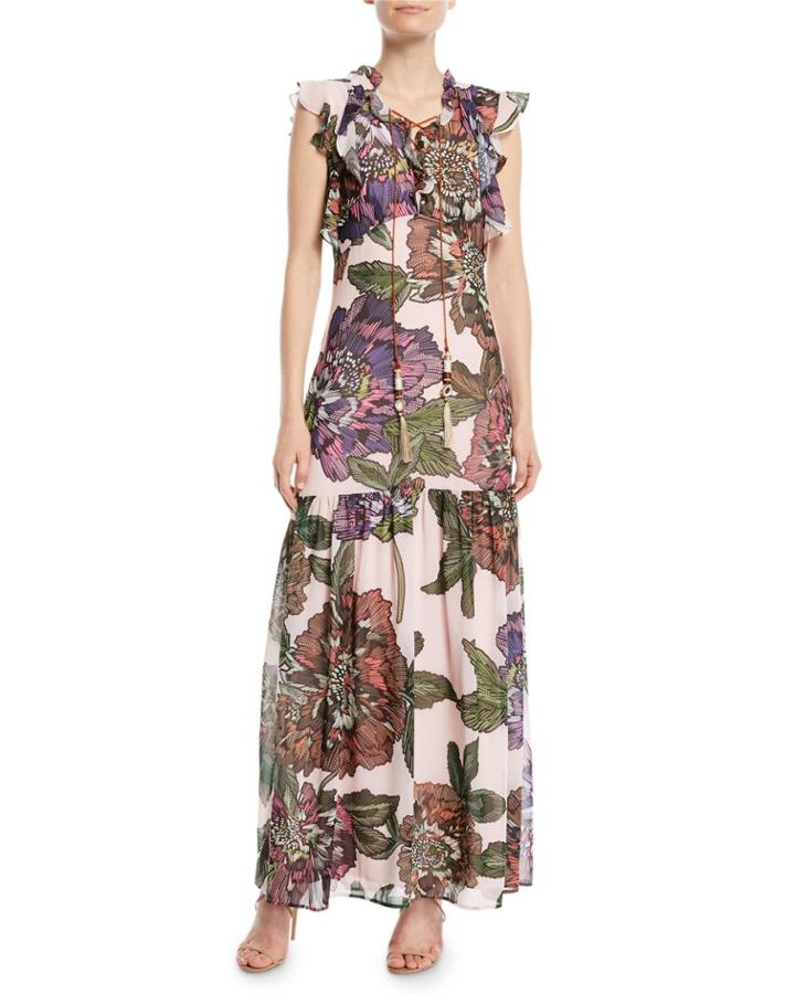 Floral Maxi Dress W/
