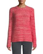 Ribbed Crewneck Merino Pullover