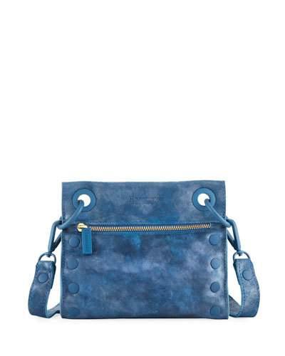 Tony Leather Shoulder Bag, Blue