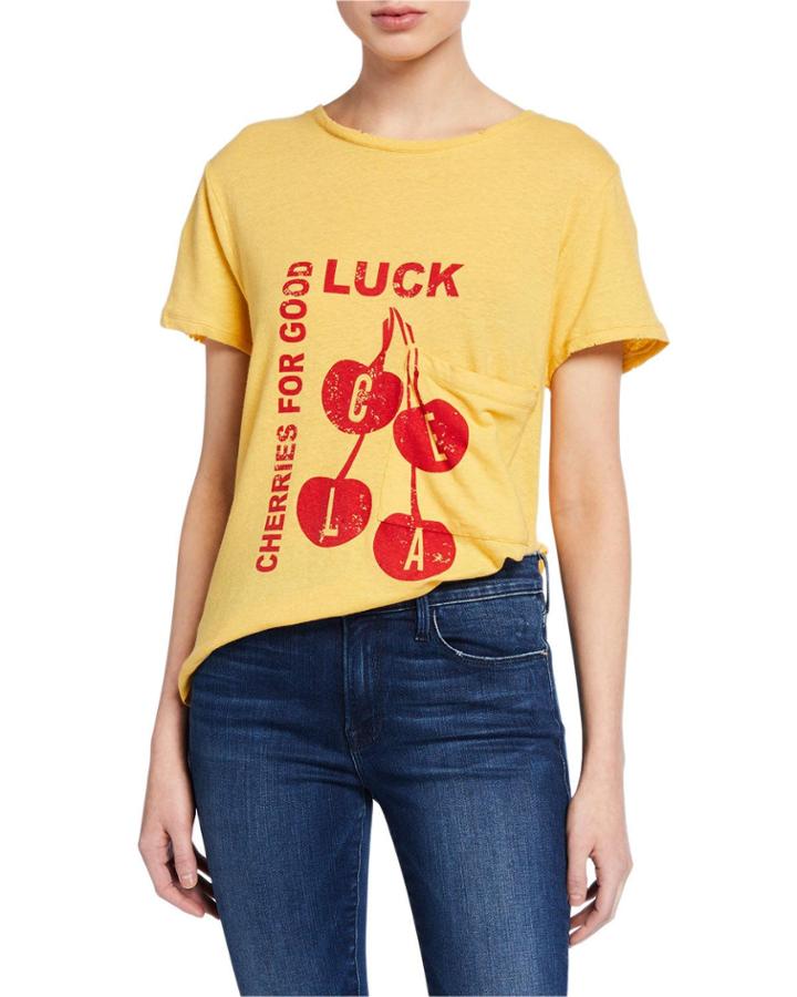 The Drop Pocket Cherry Graphic Short-sleeve Tee